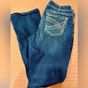 Ariat R.E.A.L. Mid Rise Stretch Entwined Boot Cut Jean- XLONG inseam!!!